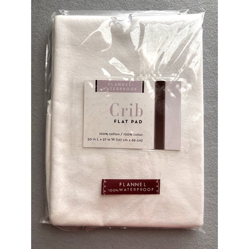 Flannel Waterproof Crib Pad Mattress Protector Washable Incontinence NEW 50"x27"